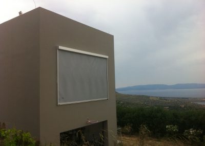 Zipscreen Aegina, Εξωτερικές Ρολοκουρτίνες στην Αίγινα